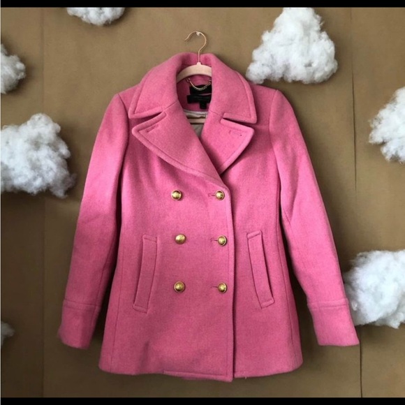 J Crew Pink Peacoat - Picture 2 of 4
